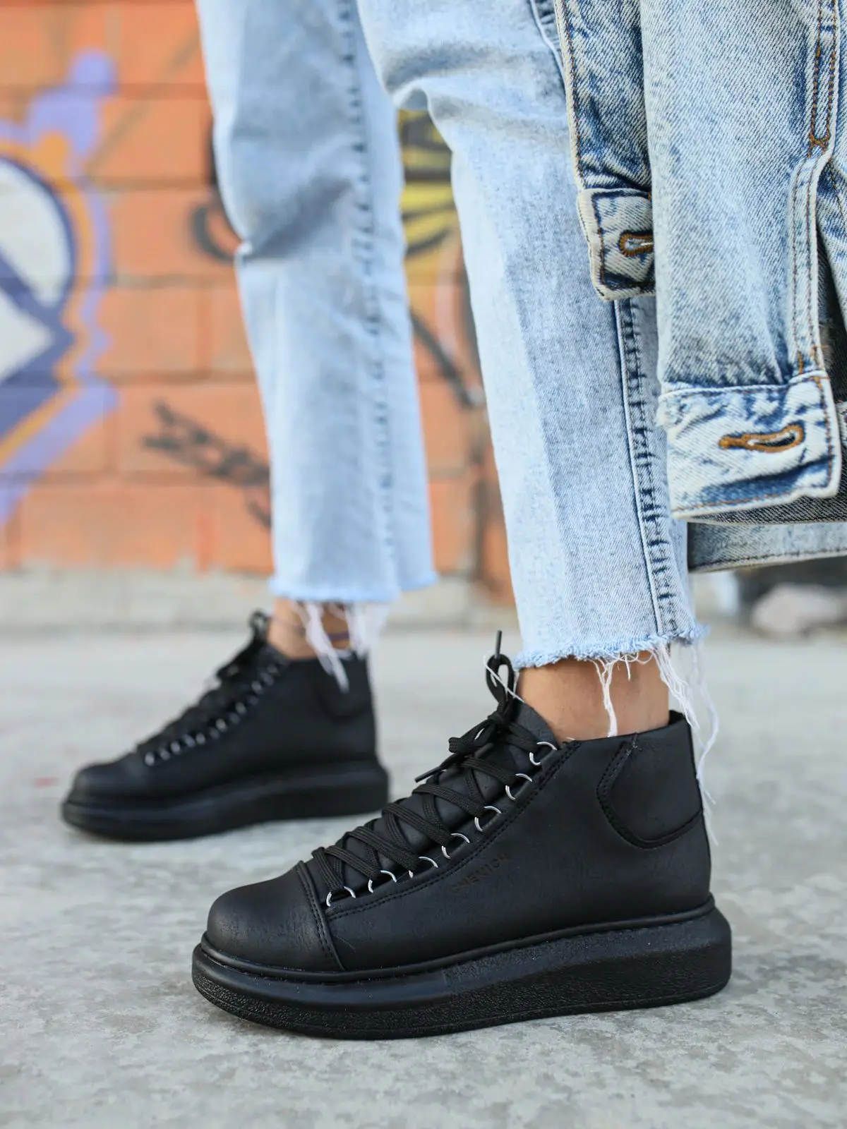 Chekich Black Color Lace-Up Dark Outsole Womens Girls Shoes  Eco-Friendly Vegan Artificial Leather Odorless Classic Elite CH258