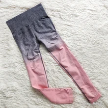 Ropa Deportiva ombré para mujer, conjunto de Yoga sin costuras, ropa de entrenamiento, conjunto deportivo para gimnasio