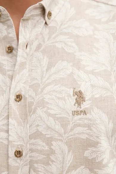 U.S. POLO ASSN. Бежевый, обычная рубашка