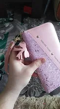 Cartera de almazuela de lentejuelas con purpurina para mujer, Cartera de monedero de cuero de PU larga para mujer y niña, regalos al por mayor, 2020