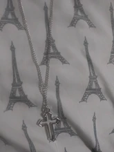 Collar con colgante gótico de Cruz hueca para hombre y mujer, collar de estilo callejero, Color plateado, regalo, joyería de cuello al por mayor