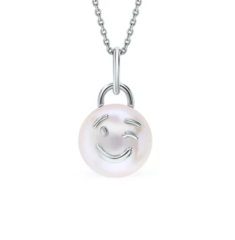 

Silver Pendant with pearls sunlight sample 925