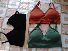 Ropa interior invisible de color salvaje para estudiantes, lencería sexy sin anillo de acero, parte trasera de belleza tipo U, básico de hilo, top de tubo