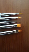 5 unids/set uñas arte pluma 2 en 1 doble termina salpican dibujo pintura Gel UV de polaco cepillo de uñas de arte puntillo herramientas