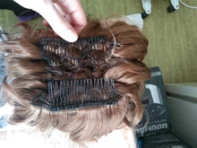S-noilite-peine grande con Clip para extensión de cabello rizado, piezas de cabello sintético, extensión para pelo, moño