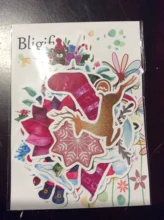 Pegatinas de acuarela para regalo de Año Nuevo, 33 Uds., cuaderno de muñeco de nieve para invierno, planificador de álbum de recortes, autocollar, pegatina naklejki