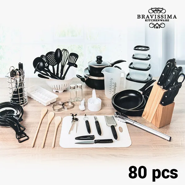 Набор кухонной посуды Bravisima(80 шт