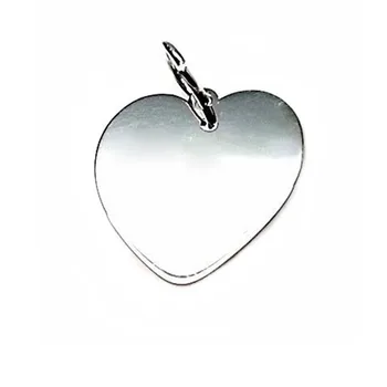 

Pendant 925 Sterling silver m sheet heart 18mm. Smooth [AB5330GR] -Customizable-RECORDING INCLUDED IN THE PRICE