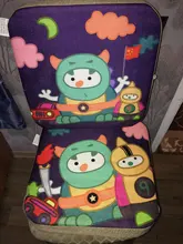 JXM-cojín elevador para silla de comedor de bebé, cojín para asiento de silla con dibujos animados para niños, elevación de silla de paseo