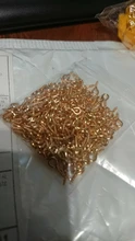 200 unids/lote pequeño Mini ojo Pins eyepin ganchos ojales tornillo roscado 8 colores cierres ganchos DIY joyería hacer accesorios