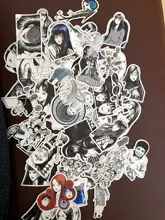 Pegatina de cómic de Horror para monopatín, adhesivo impermeable de Anime japonés Tomie, para equipaje y portátil, color blanco y negro, 10/21/49/50/56 Uds.