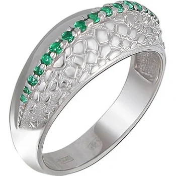 

Miriada ring with Emeralds of silver