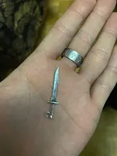 Abalorios de lychee a la moda, cuchillo, espada, cuentas de plata tibetanas, colgante, pulsera, collar, fabricación de joyería, bricolaje, 10 Uds., gran oferta