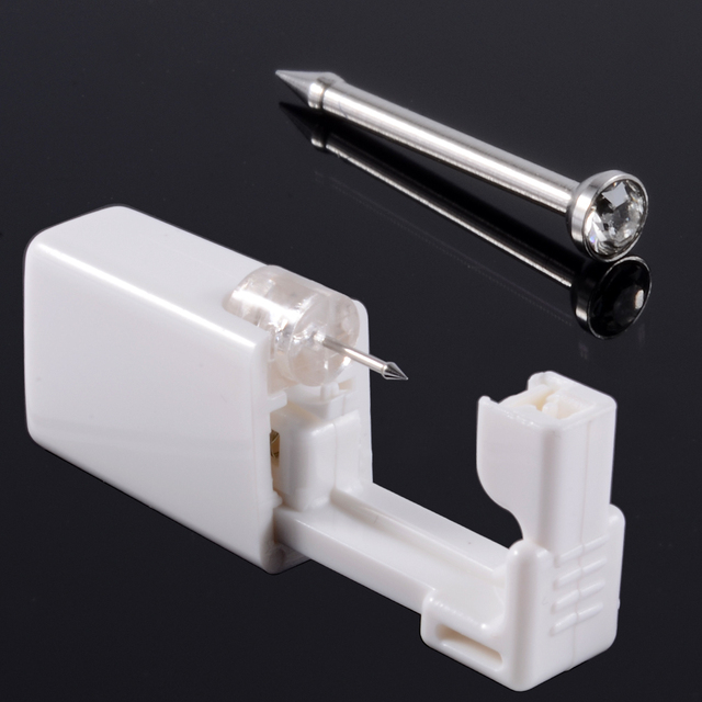 Unit Disposable Safe Sterile Piercing Unit For Gem Nose Studs Piercing Gun Piercer Tool Machine Kit Earring Stud Body Jewelry
