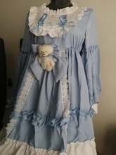 Vestido de encaje estilo Kawaii Lolita para mujer, disfraz japonés, bonito, gótico, para fiesta, renacentista, 2020