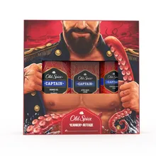 OS Аэроз дезодорант Captain 150мл+ OS Гель д/душа+шмп 2в1 Captain 250мл+ OS Лосьон после бритья Captain 100мл