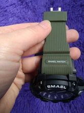 Reloj pulsera militar de hombre resistente al agua 50 m, reloj LED de cuarzo deportivo hombre, reloj deportivo para hombre 1545 S Shock