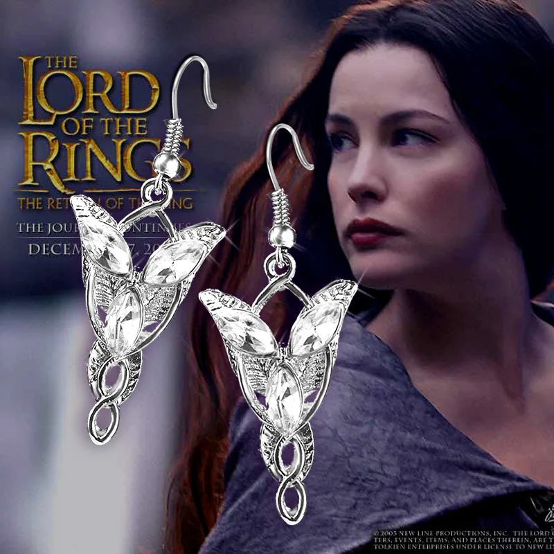 Fashion Income Europe and America The Lord of the Rings Elf Princess  Earrings Twilight Star Devil's Heart Premium Earrings