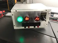 Mini voltímetro Digital redondo de 22mm, medidor de voltaje de CA 12-500V, Monitor de potencia, indicador LED, lámpara piloto, bricolaje