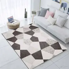 Else бежевый черный богемный треугольник Nordec 3d принт Нескользящая микрофибра для гостиной современный ковер моющийся коврик
