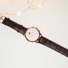 LIGE-reloj analógico con correa de cuero para hombre, accesorio de pulsera de cuarzo resistente al agua con cronógrafo, complemento masculino deportivo de marca de lujo con diseño de fase lunar 24 horas, incluye caja, 2021