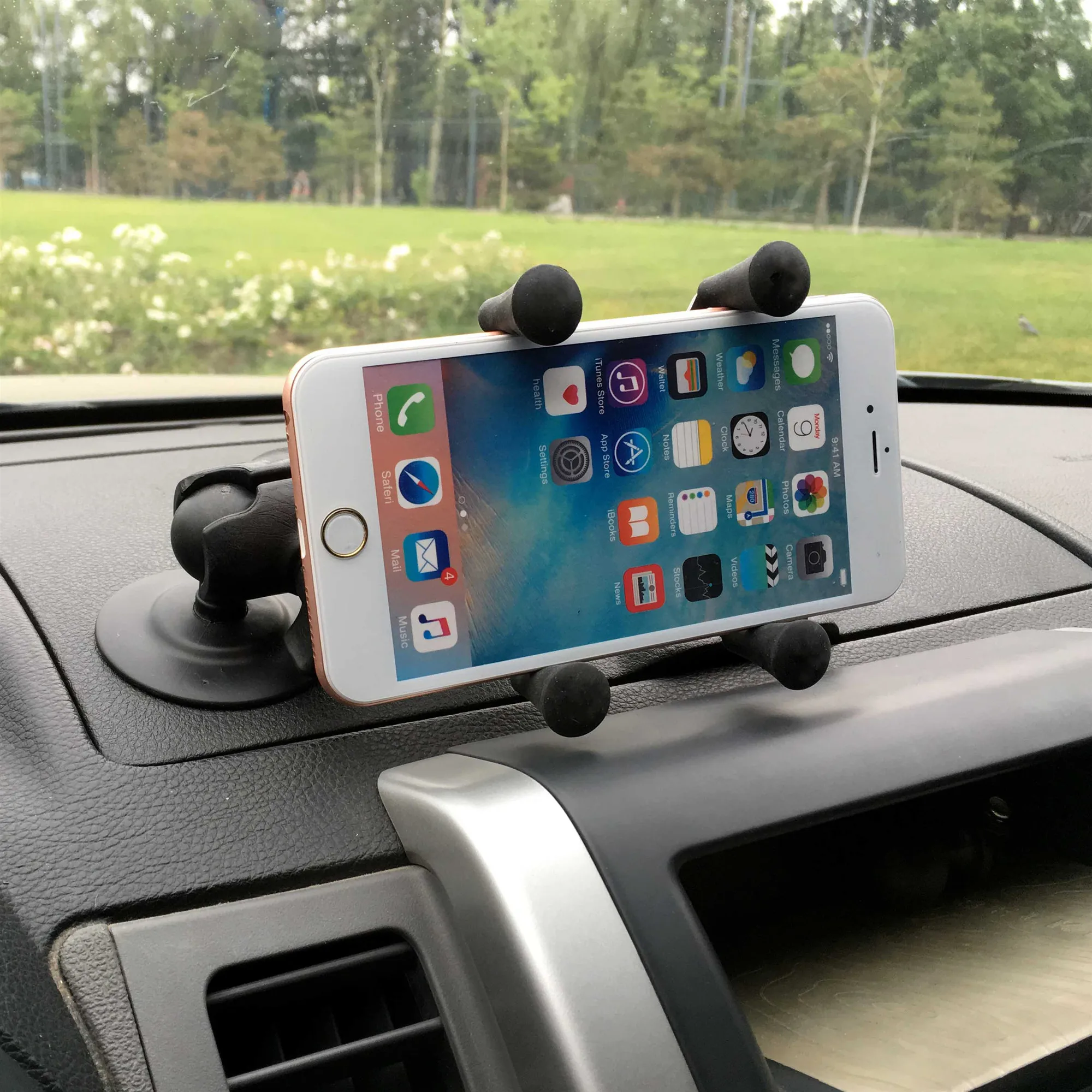 В приборной панели автомобиля гибкое клейкое крепление с универсальным X-Grip держатель сотового телефона для ram крепления смартфона