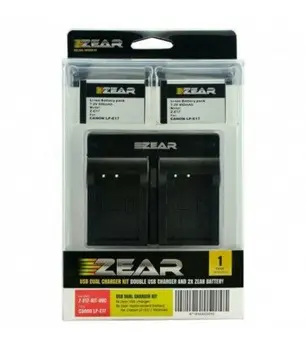 

ZEAR KIT CANON 2 batteries LP-E17 + DUAL USB charger