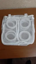 HOOMIN-bolsas de lavado de zapatos para perezosos, bolsas de lavado para zapatos, ropa interior, sujetador, herramienta de secado de aire, bolsa de lavandería de malla, organizador protector
