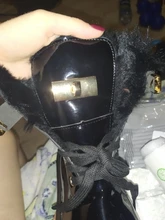 Ankle-Boots Sneakers Warm-Shoes High-Top Women Winter Short Black/sliver LEOSOXS No 