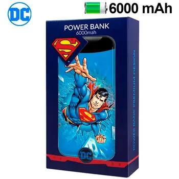 

External Battery Micro-usb Power Bank 6000 mAh DC Superman license