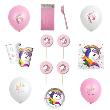 

Unicorn Presentation Party Supplies Kit 40 Personality