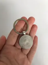 Amigos TV Show llavero 25th aniversario de la serie de dibujos animados divertido patrón de vidrio de 25mm cabujón clave llavero de aro de regalo para Amiga