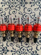 Medidor de flujo múltiple de calefacción por suelo radiante, regulador ufh, medidor superior, 1/5/10/20 Uds.