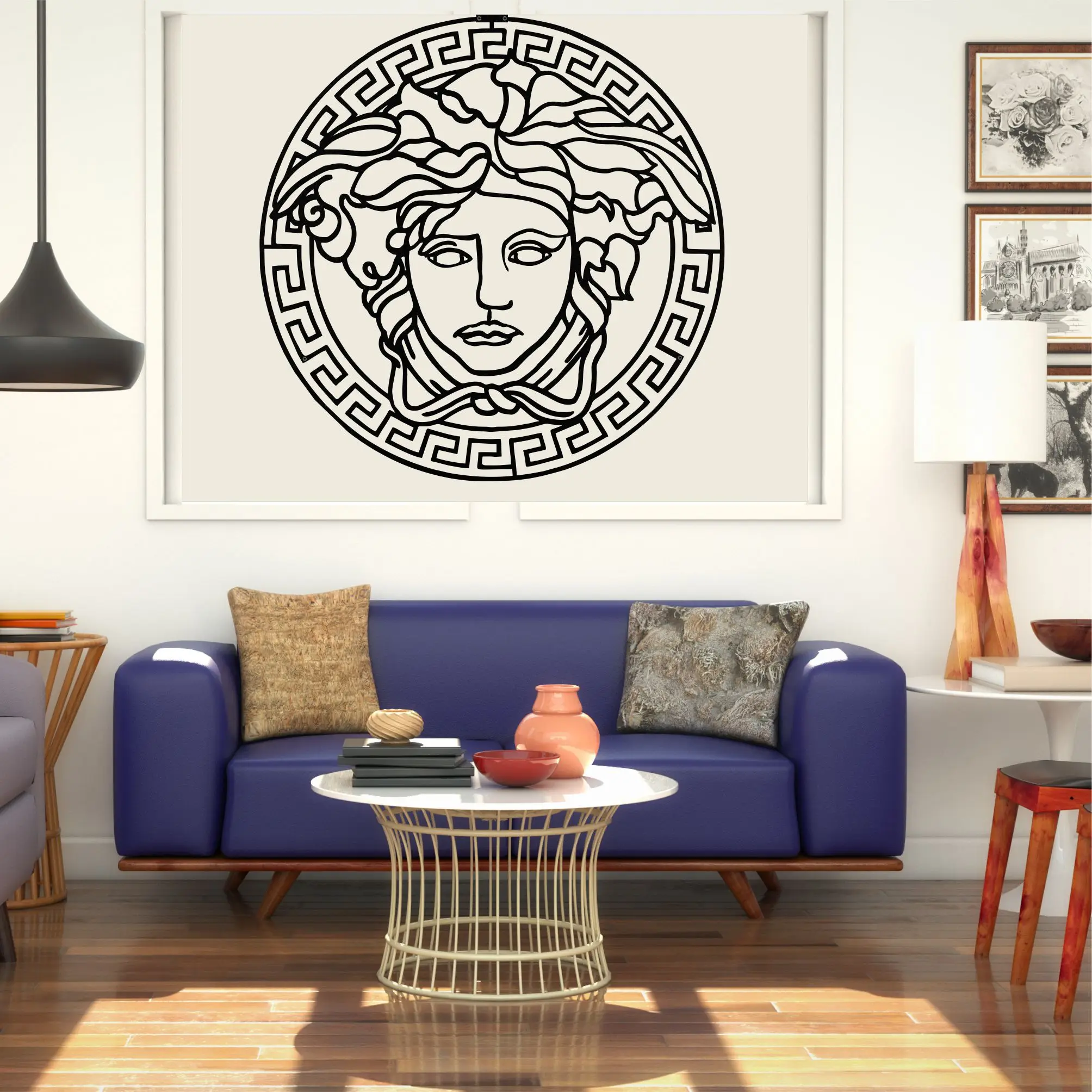 Металлическое настенное искусство Medusa Металлический Настенный декор украшение