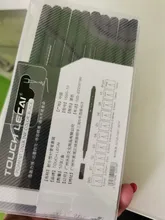 Set de bolígrafos de punta fina de tinta negra, juego de 10 bolígrafos de 0.05, 0.1, 0.2, 0.3 y 0.4 para caligrafía y dibujo