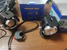 Focos LED U5 para Faro de motocicleta, luces auxiliares para Moto, DRL, antiniebla, Universal, 12V, para bicicletas y coches