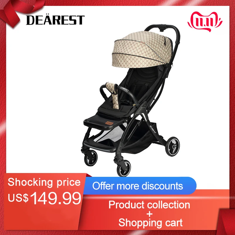 

Free Shipping 2019 New style high quality baby stroller dearest A8 baby carrier light weight