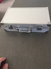 Caja de Herramientas de aluminio portátil, equipo de seguridad, estuche de almacenamiento, Maleta resistente a impactos con esponja