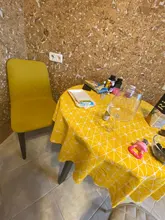 Round Tablecloth Cover Linen Christmas-Tree-Pattern Washable Nordic Cotton Stripe 