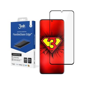 

3MK Protector compatible con Samsung Galaxy S20 Ultra Black FlexiGlass Edge