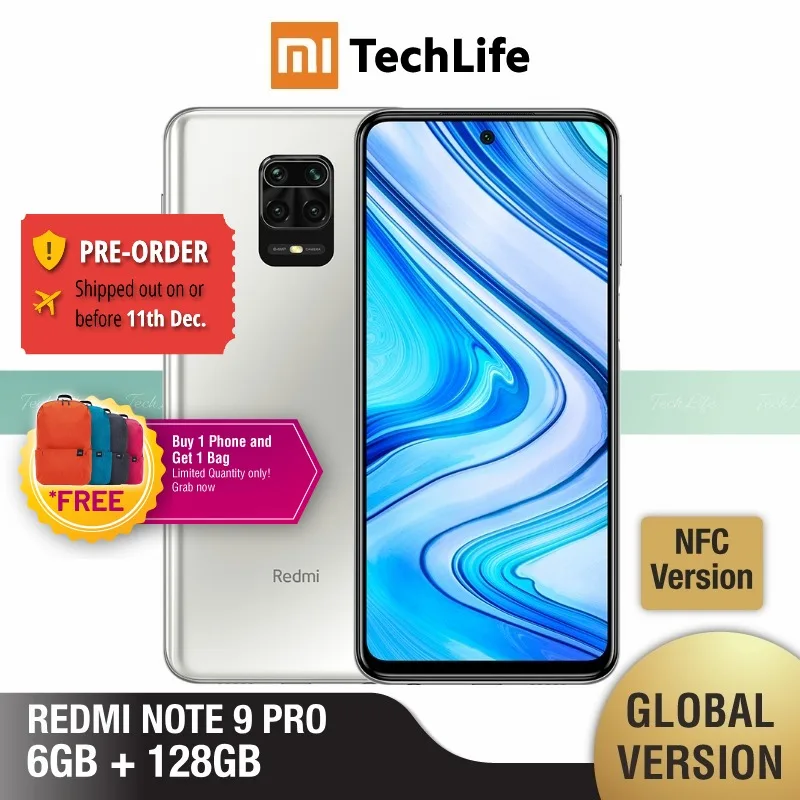 Global Version Xiaomi Redmi Note 9 Pro 6GB RAM