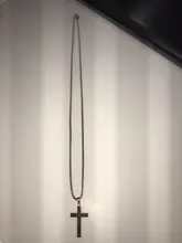 Cadena de acero inoxidable con colgante de cruz clásica para hombre, collar con colgante masculino, regalo de joyería, 2020