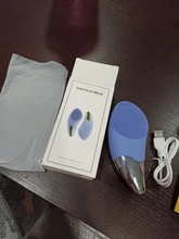 cepillo facial limpieza facial limpiador facial eléctrico cepillo de limpieza facial Mini cepillo de eléctrico limpiador Facial sónico de silicona limpiador de poros profundo masajeador de piel cepillo de  dispositivo