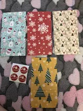 Gift-Bags Boxes Guests-Packaging Merry-Christmas Deer Candy Stickers No Party with Snowflakes