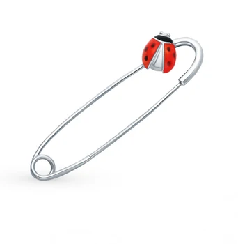 

Silver brooch with enamel sunlight sample 925