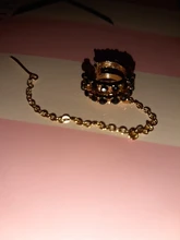 Cadena de Clip para oreja con borla cadena Earcuffs pendientes de cristal único pendiente Vintage temperamento gota pendiente para las mujeres