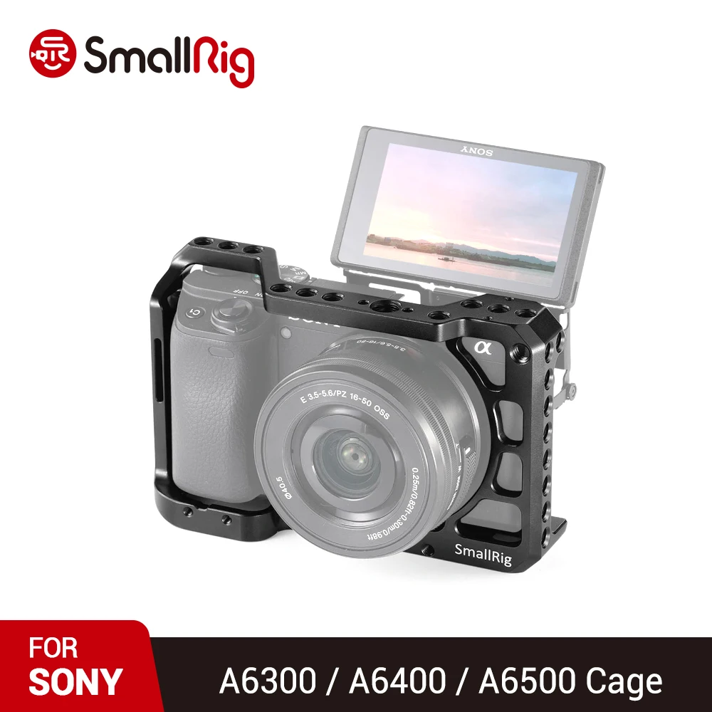 Клетка SmallRig A6100 для камеры Sony A6400 с фиксирующим отверстием Arri резьбовые отверстия