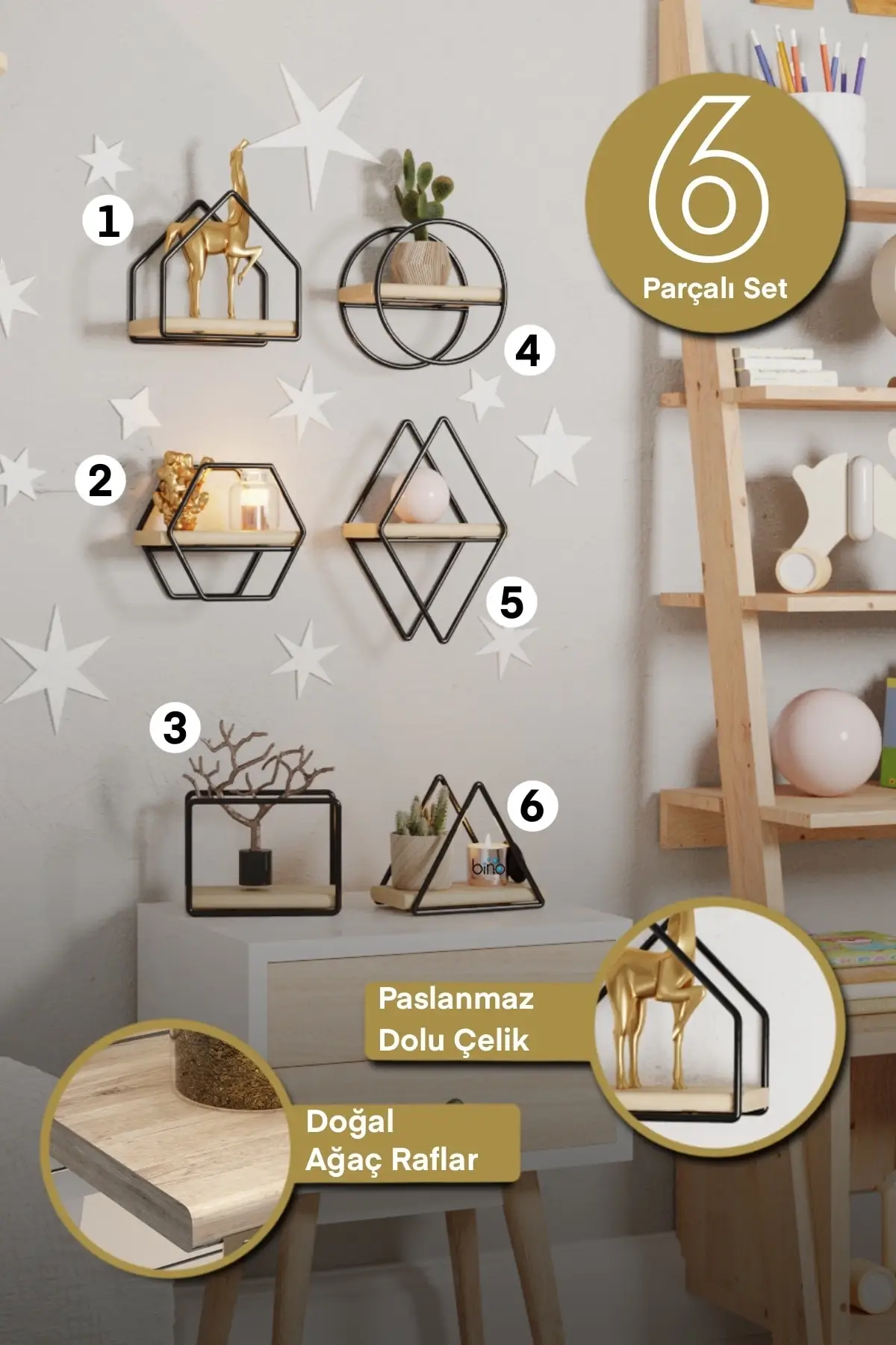 

Nordic style wall shelf wall decoration children's room children's clothing store display stand montessori Bookshelf Baby Room