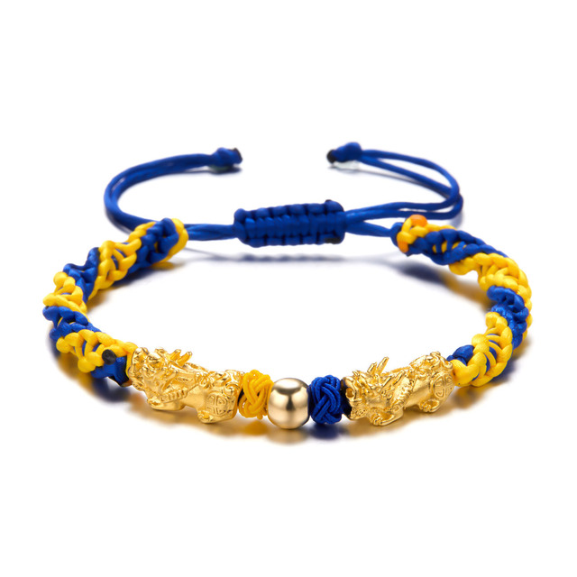 Trendy Ukraine National Flag Bracelets Handmade Natural Stone Beads Bracelet Yellow Blue Ukrainian Flag Patriotism Pride
