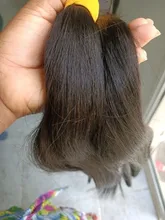 Links-extensiones de pelo ondulado brasileño, 1/3/4 mechones rectos, Color Natural, 28, 30, 32, 34, 40 pulgadas, extensiones de cabello Remy